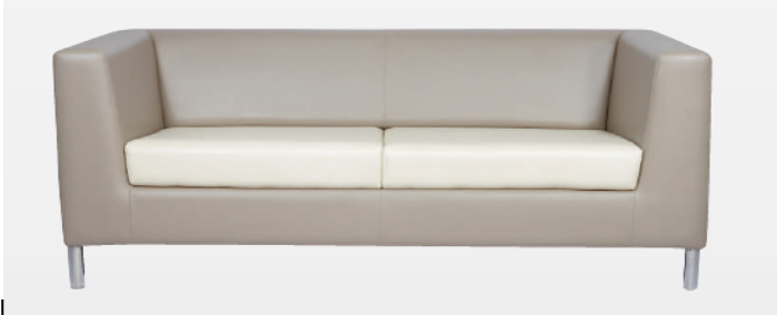 Modern Two-Tone Tuxedo Sofa.
